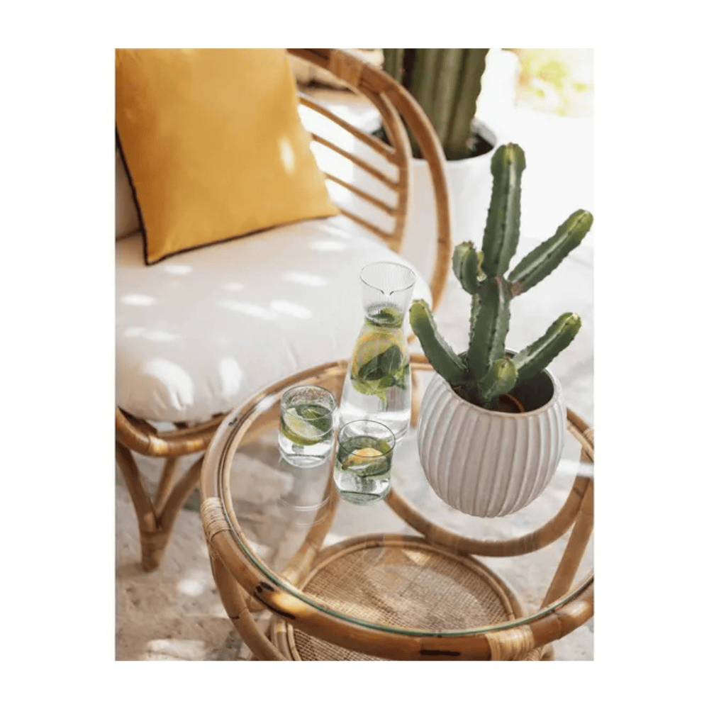Alpha 55 Cache-Pot Le Café Bordelais 19 x 19 cm Beige