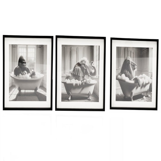 Alpha 55 Cadre décoratif animaux dans le bain