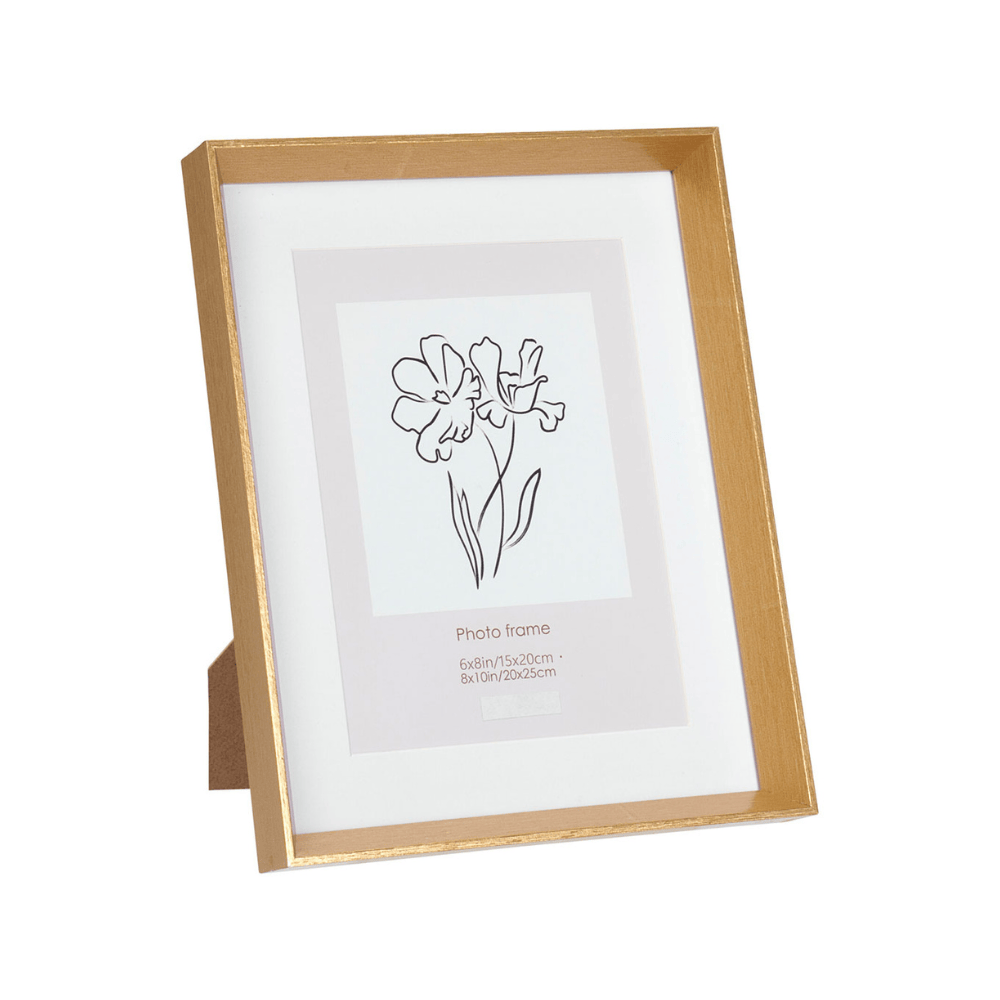 Alpha 55 Cadre Photo MDF Doré - Élégant et Décoratif
