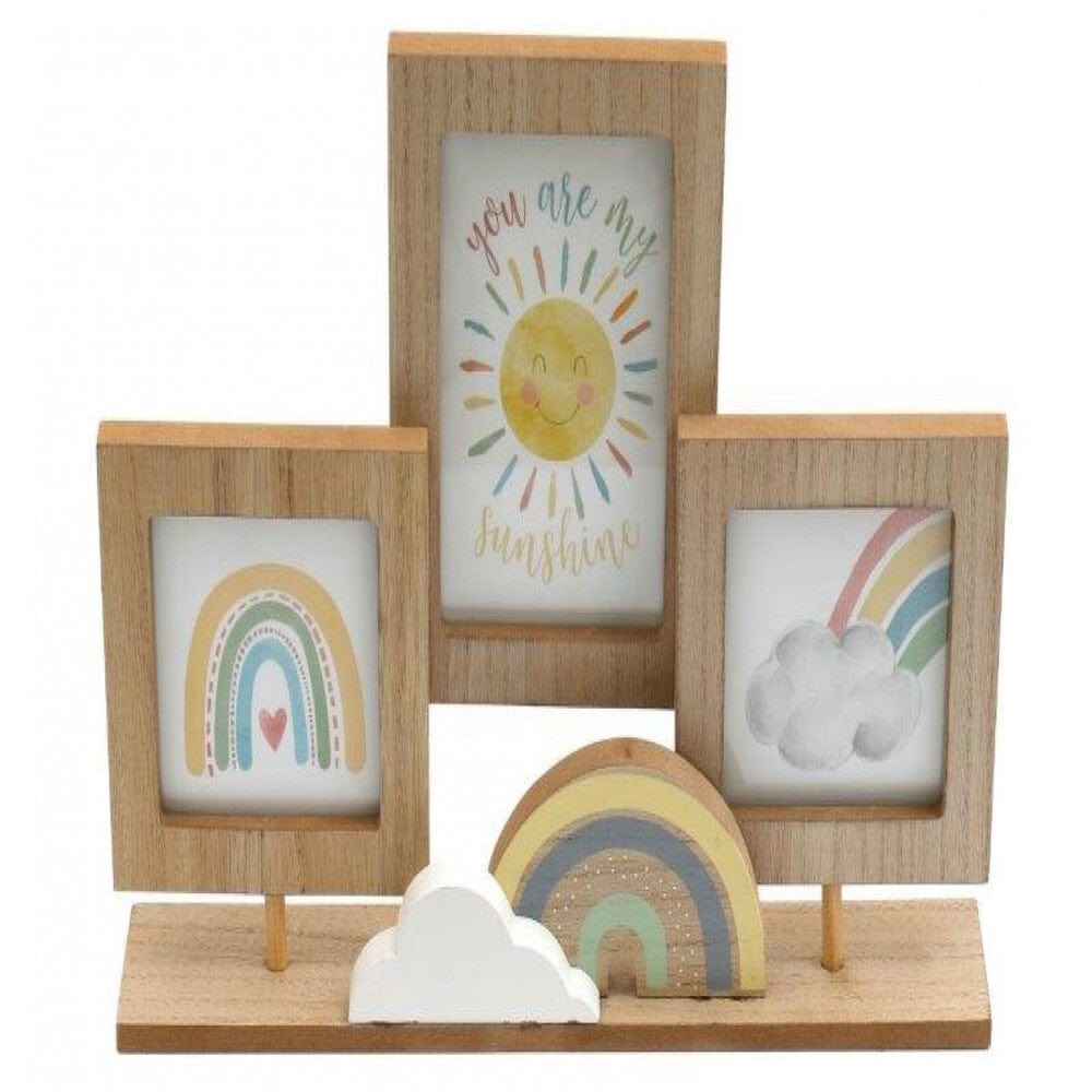 Alpha 55 Cadres photo arc-en-ciel pour bébé sur support