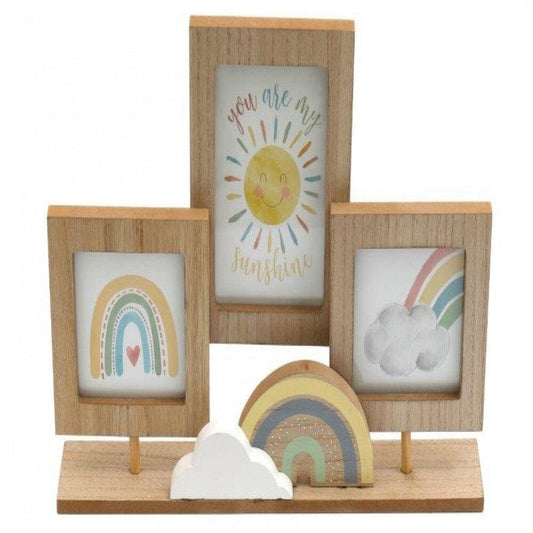 Alpha 55 Cadres photo arc-en-ciel pour bébé sur support