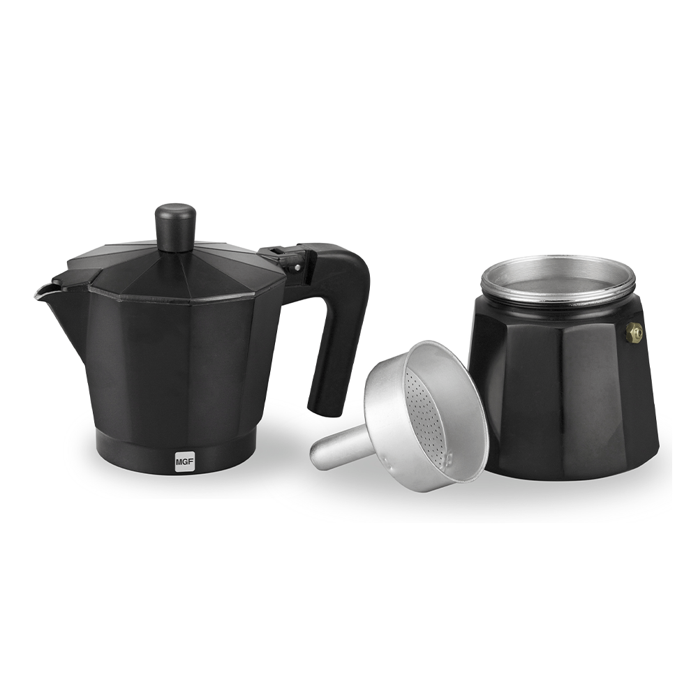 Alpha 55 cafetière Noir Cafetière en aluminium