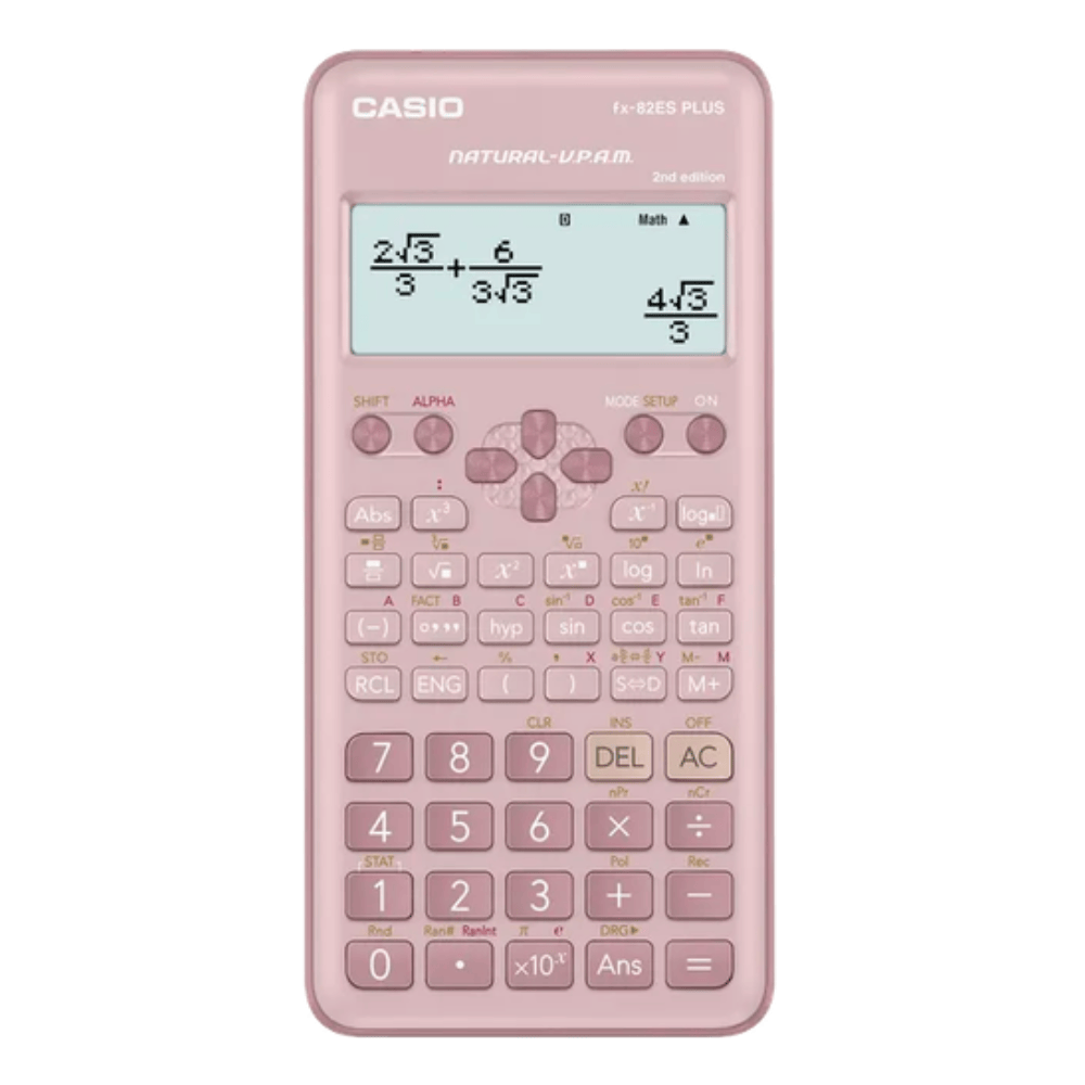 Alpha 55 Calculatrice Scientifique Casio FX-82ES Plus Rose