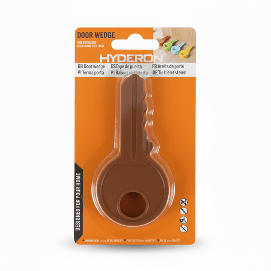 Alpha 55 Cale-porte forme clé marron décoratif et pratique