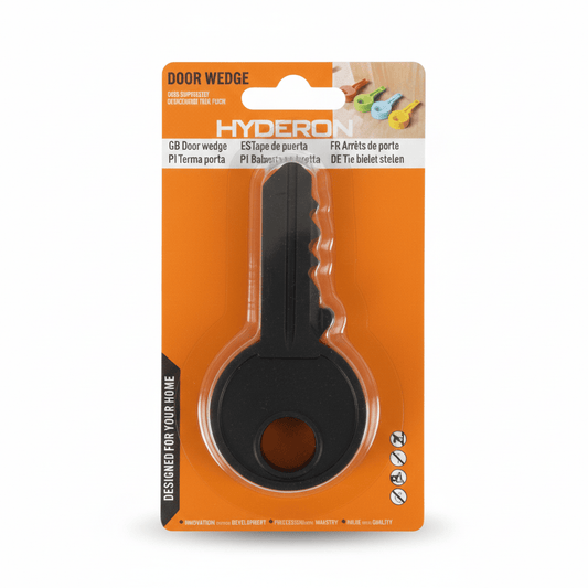 Alpha 55 Cale-porte forme clé noir décoratif et pratique