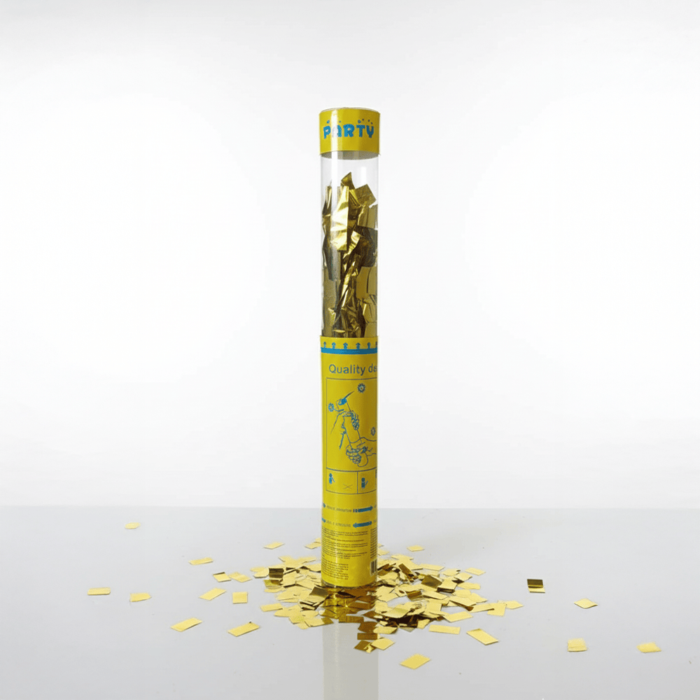 Alpha 55 Canon à confettis 40 cm métallisé doré