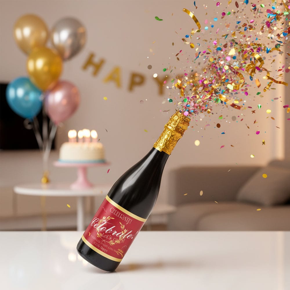 Alpha 55 Canon à confettis bouteille champagne noir