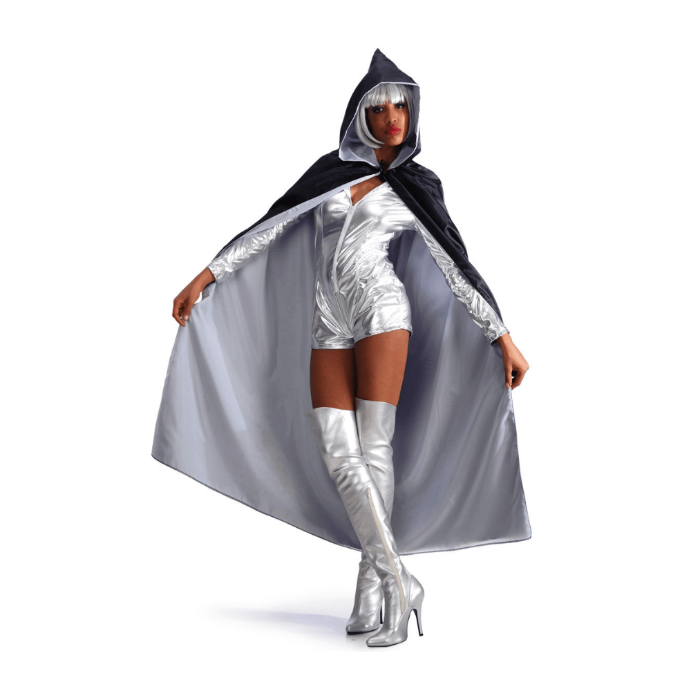 Alpha 55 Cape AD 140 cm à Capuche Réversible Blanche