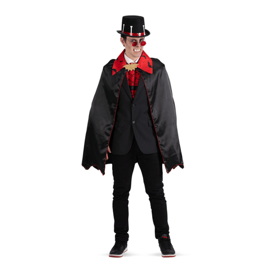 Alpha 55 cape Cape Adulte Rouge avec Col 90 cm – Déguisement