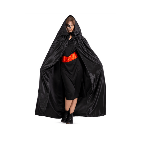 Alpha 55 cape Cape en satin avec capuche – Déguisement élégant Alpha55