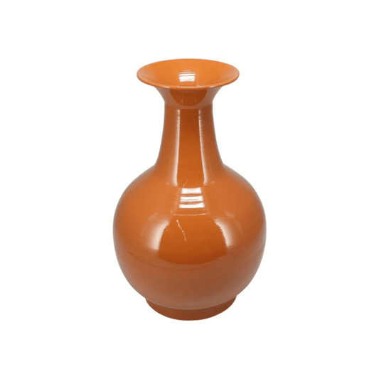 Alpha 55 Caramel Vase Décoratif en Zinc – Style Authentique