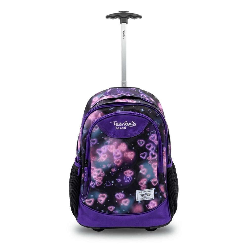 Alpha 55 Cartable Teenpack Trolley 17" Cœurs