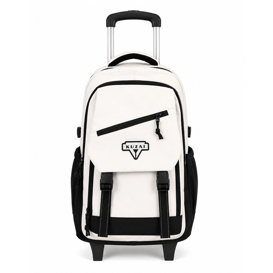 Alpha 55 Cartable Trolley 20" Détachable Blanc à Rabat