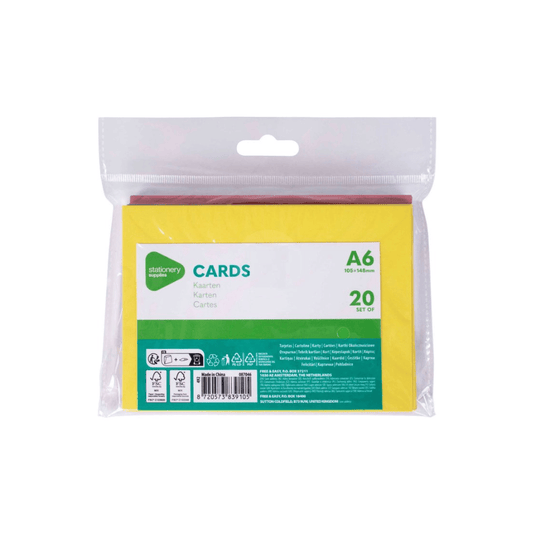 Cartes de Vœux A6 Craft – Lot de 20 Pièces — Alpha 55 Maroc