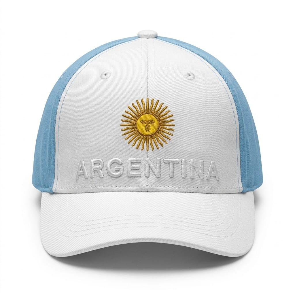 Alpha 55 Casquette en Coton Adulte Argentine Style Supporter