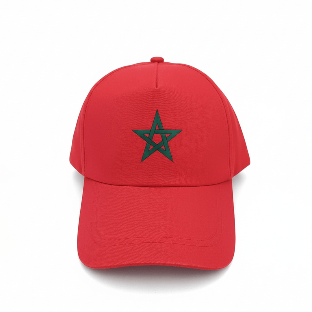 Alpha 55 Casquette Maroc en Polyester Rouge – Supporter