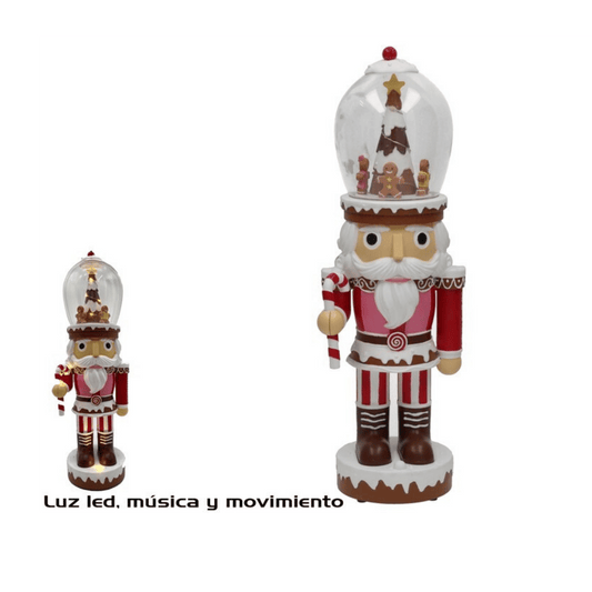 Alpha 55 Casse-noisette LED avec son et mouvement – Décor animé