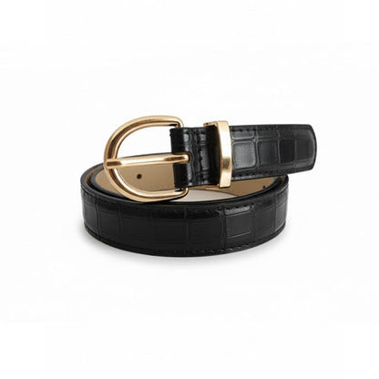 Alpha 55 Ceinture Effet Croco - Accessoire Chic et Texture Tendance