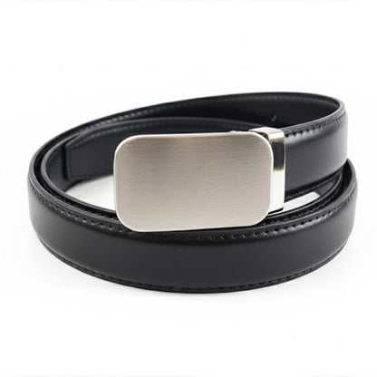 Alpha 55 Ceinture Unie à Boucle Plate - Élégance Discrète & Confort