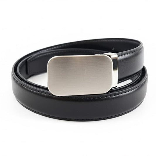 Alpha 55 Ceinture Unie à Boucle Plate - Élégance Discrète & Confort