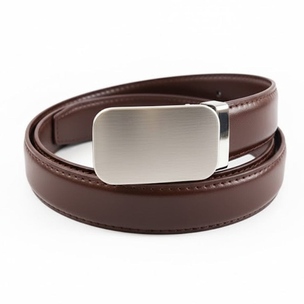 Alpha 55 Ceinture Unie à Boucle Plate - Élégance Discrète & Confort