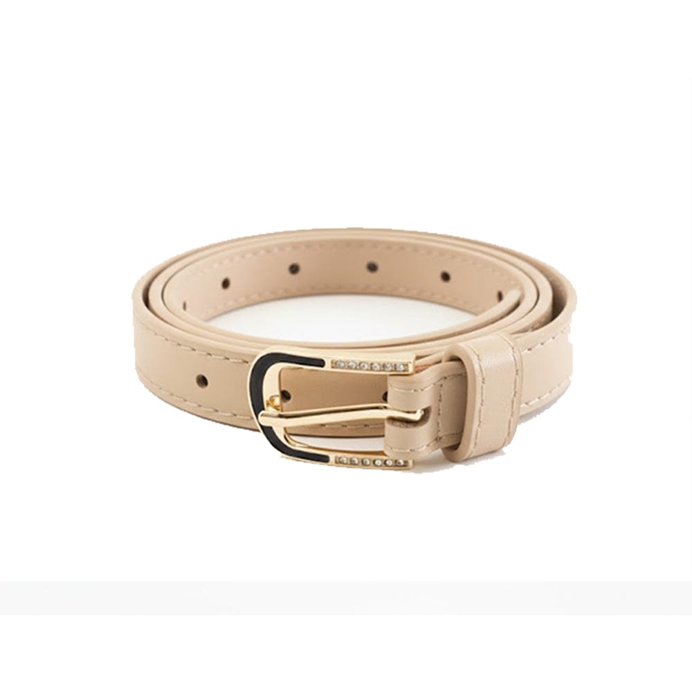 Alpha 55 Ceinture Unie à Boucle Strass - Éclat et Élégance Soirée