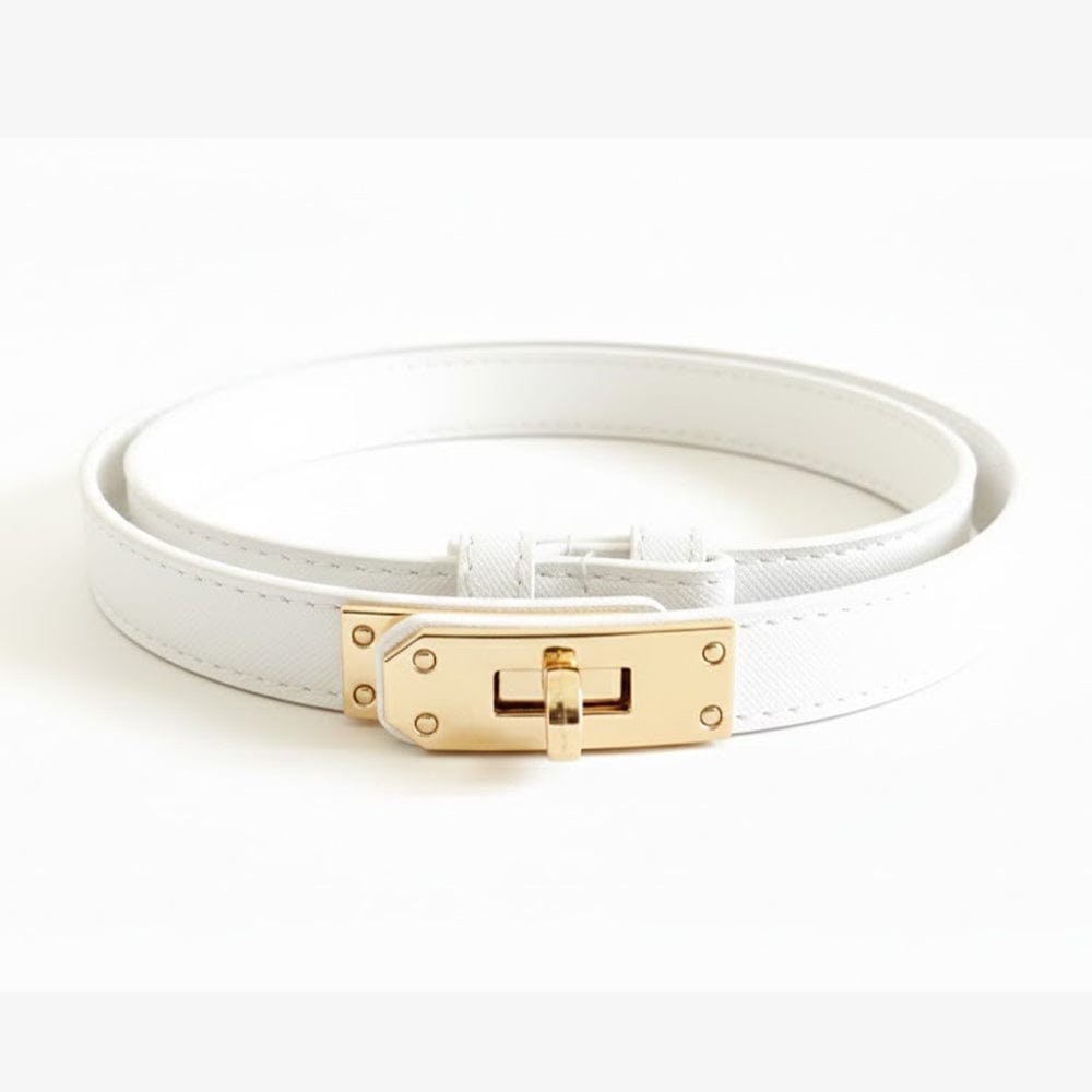 Alpha 55 Ceinture Unie Boucle – Élégance & Chic