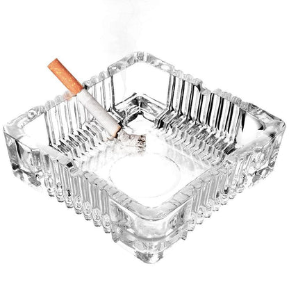 Alpha 55 Cendrier carré en verre