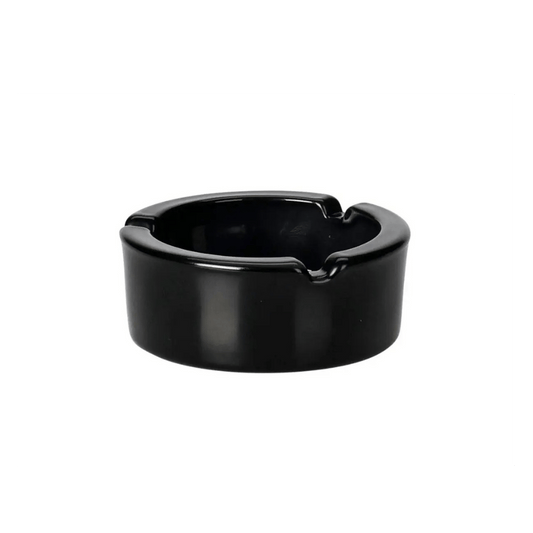 Alpha 55 Cendrier en Verre Noir – Élégant & Résistant