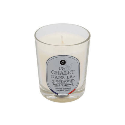 Alpha 55 Chalet dans les montagnes Bougie Parfumée Nibi 180 g en Pot Verre Élégant