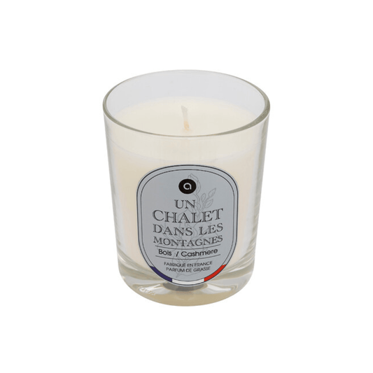Alpha 55 Chalet dans les montagnes Bougie Parfumée Nibi 180 g en Pot Verre Élégant