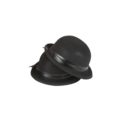 Alpha 55 chapeau Chapeau Bob Floqué avec Ruban Noir Accessoire Fête
