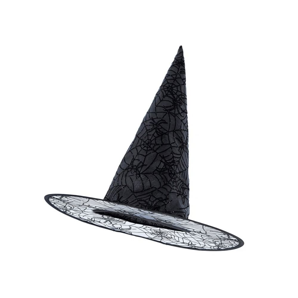 Alpha 55 chapeau Chapeau Sorcière Noir Décor Toile d'Araignée Halloween