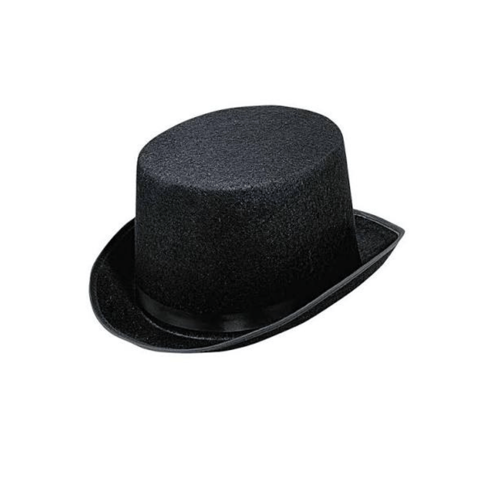 Alpha 55 Chapeau Haut-de-Forme Adulte Feutre Noir H12 cm