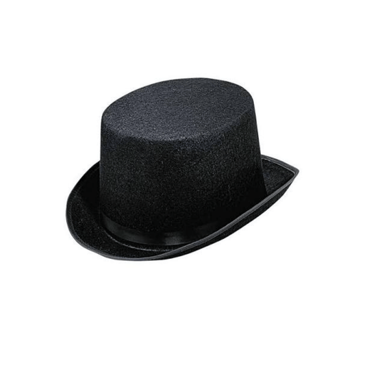 Alpha 55 Chapeau Haut-de-Forme Adulte Feutre Noir H12 cm