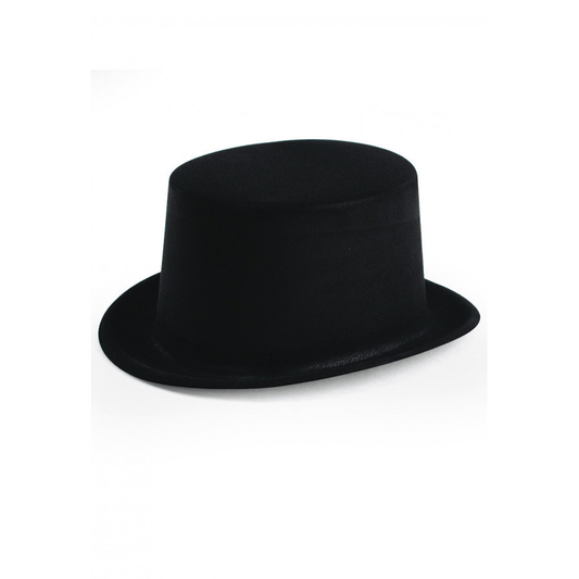 Alpha 55 Chapeau haut de forme floqué noir