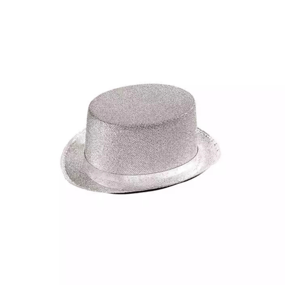 Alpha 55 Chapeau lurex argenté – Brillant & festif