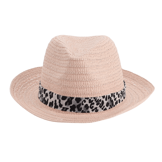 Alpha 55 Chapeau panama ruban animal, motifs assortis