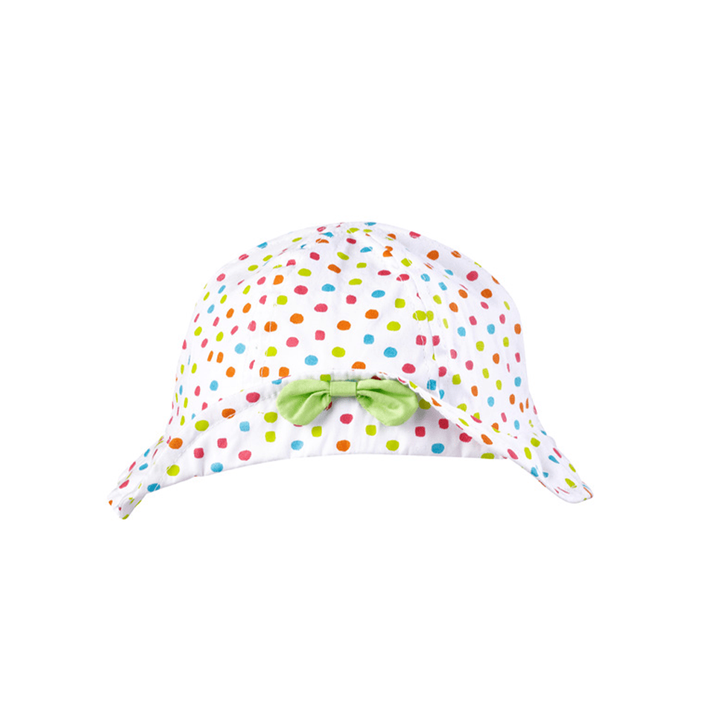 Alpha 55 Chapeau pour bébé fille avec tissu imprimé