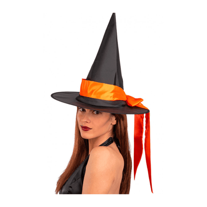 Alpha 55 Chapeau Sorcière 35 cm Ruban Orange Halloween