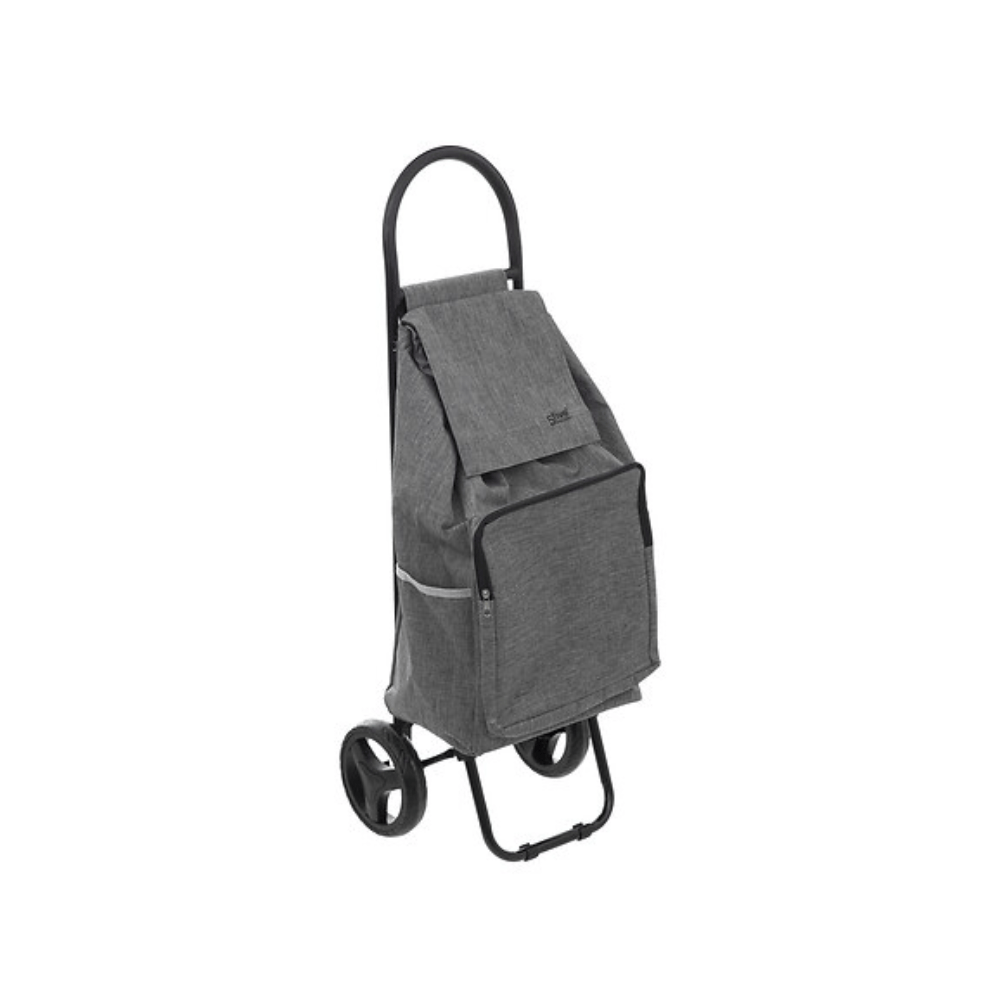 Alpha 55 Chariot de Marché 2 Roues Nomade Métal Gris