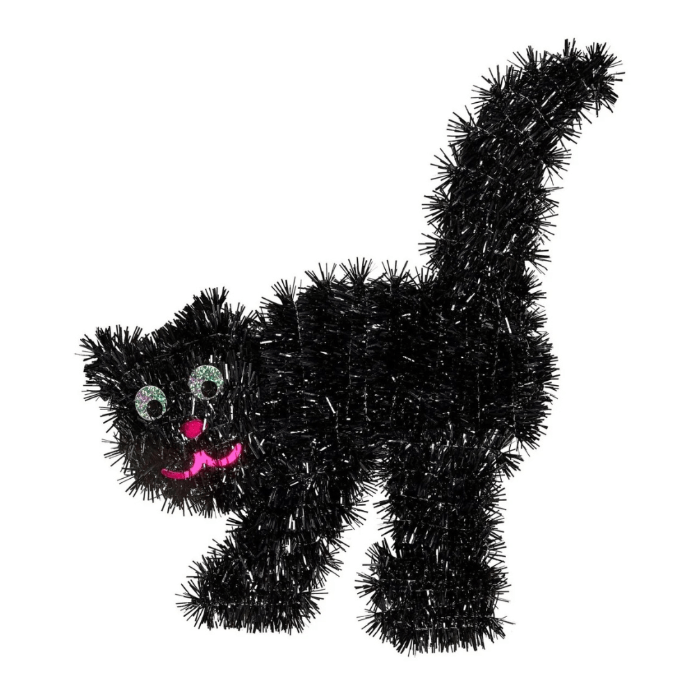Alpha 55 Chat Lurex 36 cm – Décoration Halloween