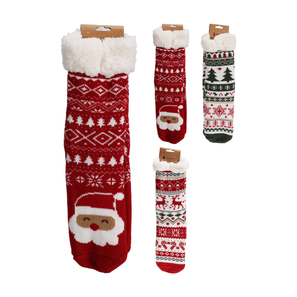 Alpha 55 Chaussettes Sherpa Tricotées – Taille Unique