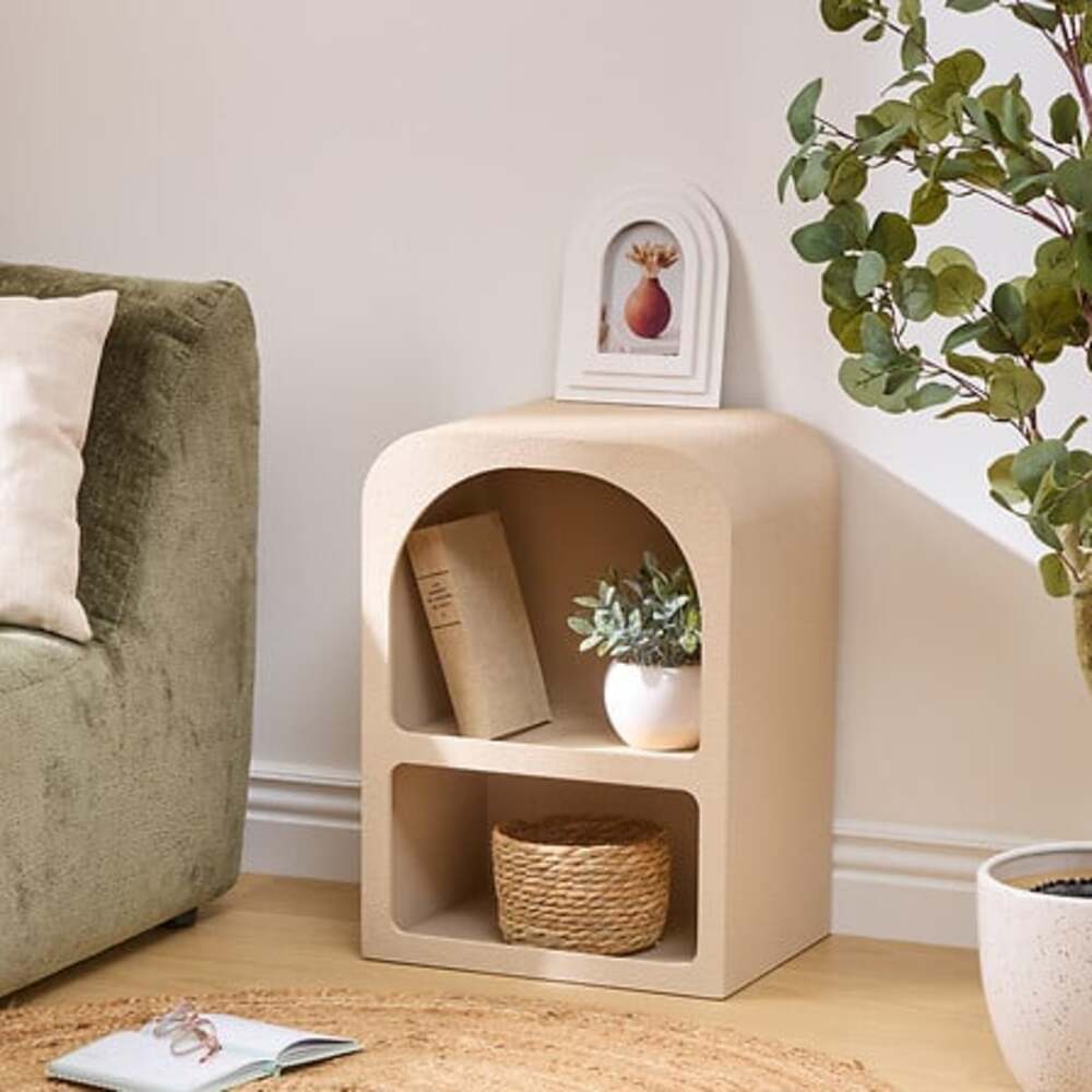 Alpha 55 Chevet "Soleya" beige 2 niches