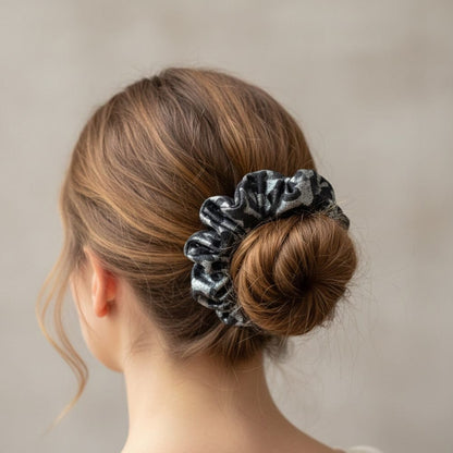 Alpha 55 Chouchou lame imprimé animal – Tendance chic