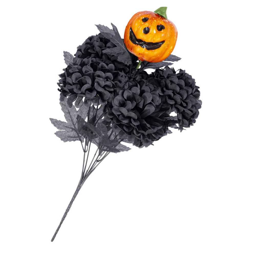 Alpha 55 Chrysanthèmes Citrouille 40 cm Noir Halloween