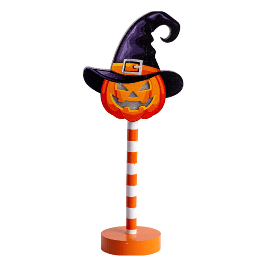 Alpha 55 Citrouille Bois LED à Poser 32 cm – Halloween