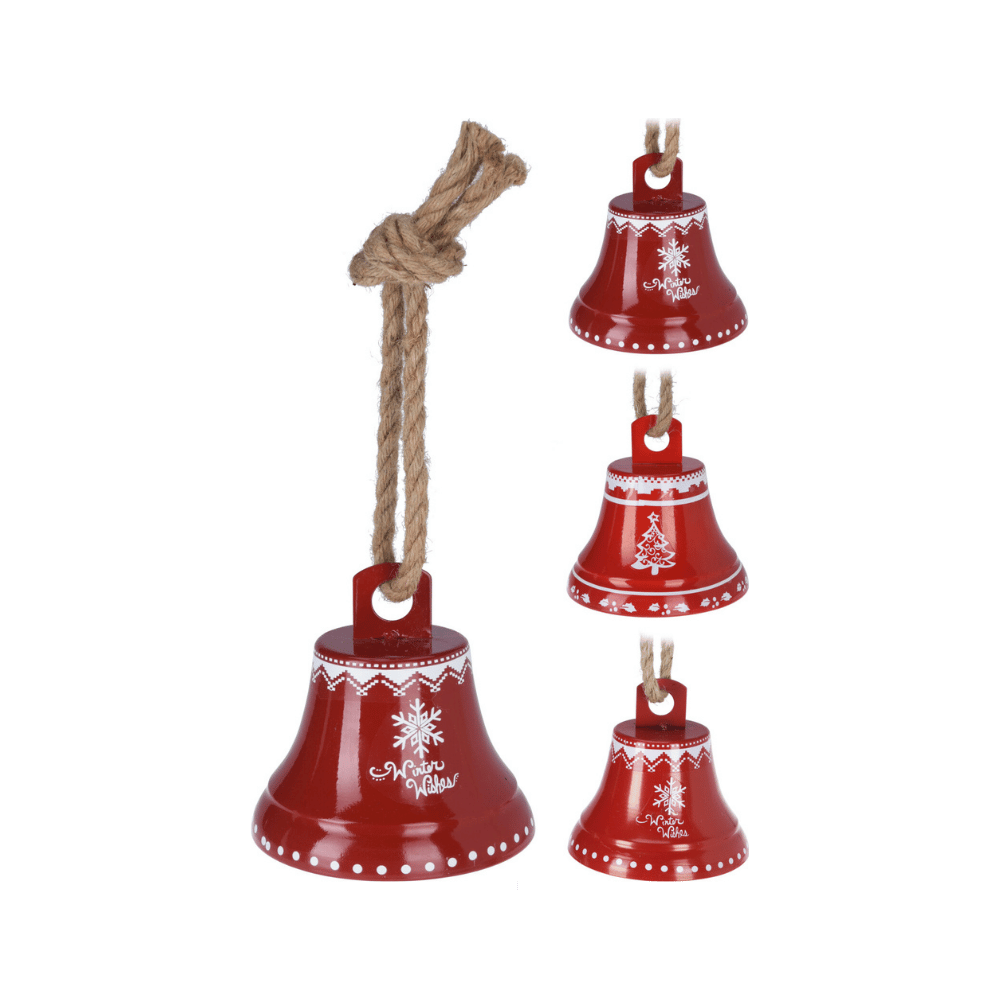 Alpha 55 Clochette en Métal avec Corde en Jute – Déco Rustique