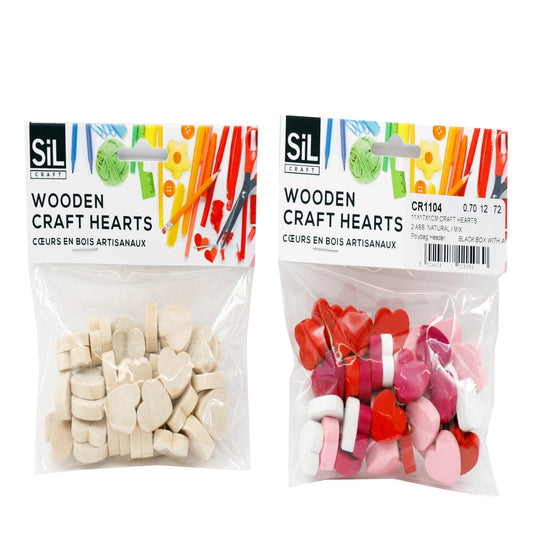 Alpha 55 Cœurs en bois naturel