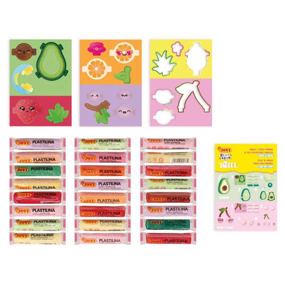 Alpha 55 Coffre au Trésor de Pâte à Modeler Multicolore – JOVI Sweet